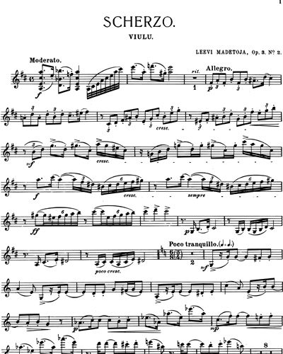 Scherzo, op. 3/2 — 莱维·马代托亚