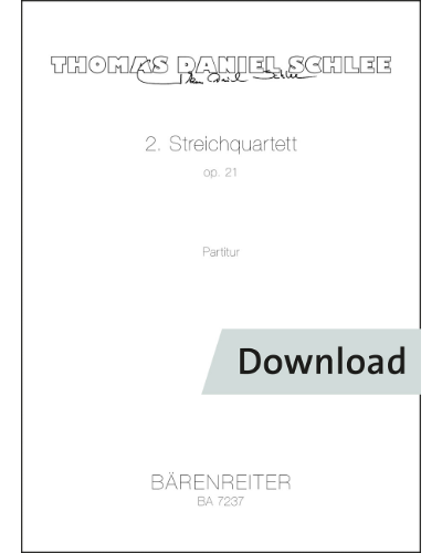 Streichquartett no. 2 op. 21 — Thomas Daniel Schlee