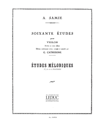 Études mélodiques (from 'Soixante études, Vol. 3') — Auguste Samie