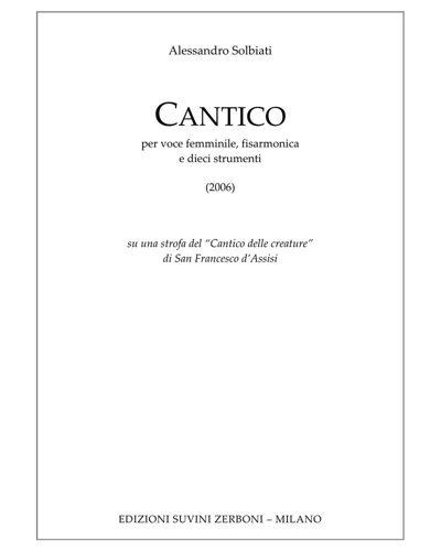 Cantico — Alessandro Solbiati