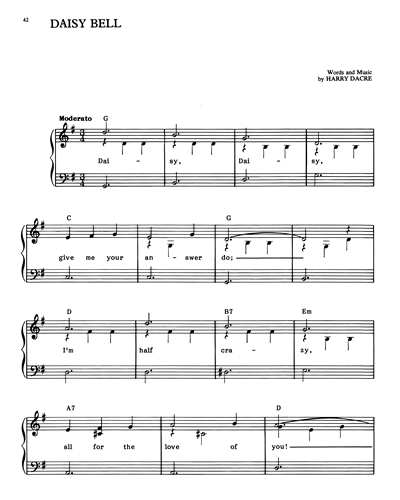 Daisy Bell — Harry Dacre