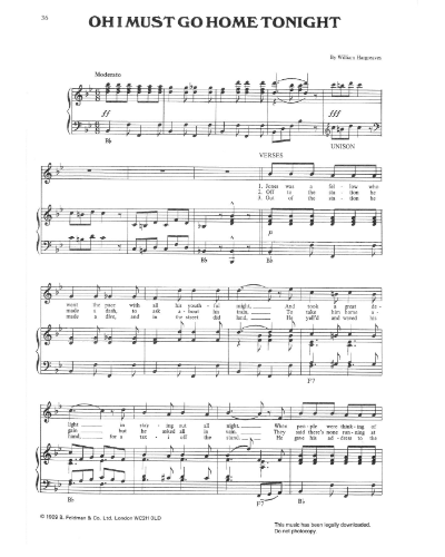 Oh I Must Go Home Tonight — Stanley Holloway