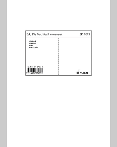 Die Nachtigall — Werner Egk