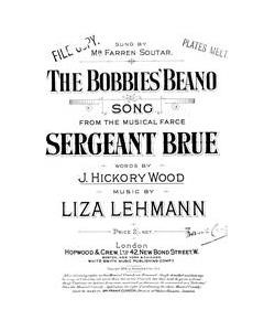 The Bobbies' Beano — Liza Lehmann