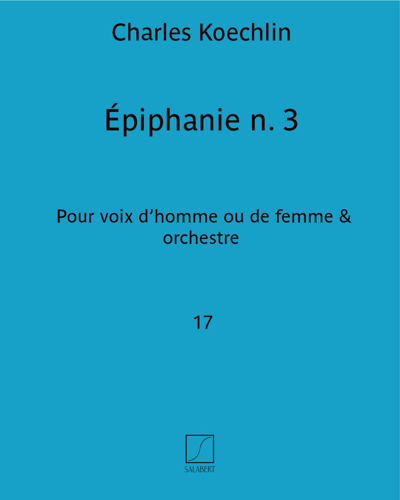Épiphanie, op. 17 no. 3 — 夏尔·凯什兰