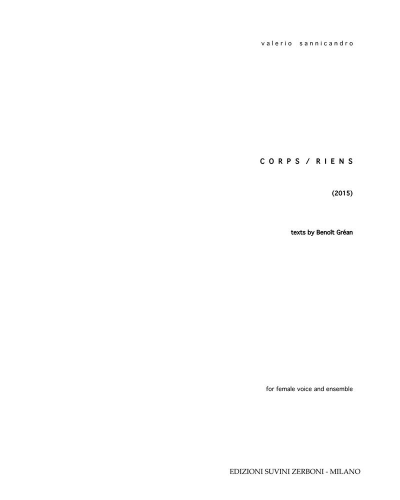 Corps/riens — Valerio Sannicandro