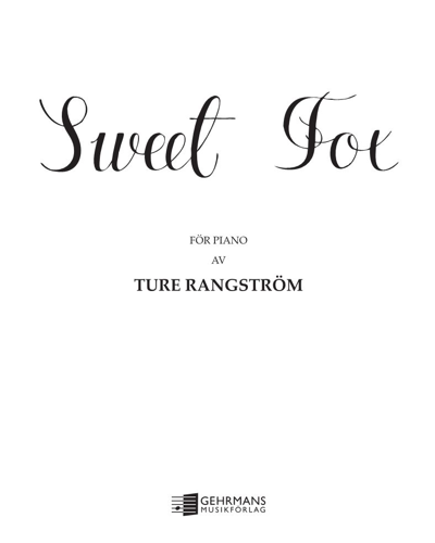 Sweet Fox — Ture Rangström