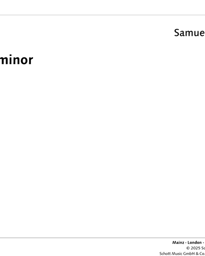 Nonet in F minor, “Gradus ad Parnassum” — 塞缪尔·柯勒律治-泰勒