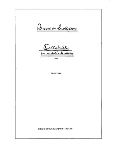 Ombre — Riccardo Malipiero