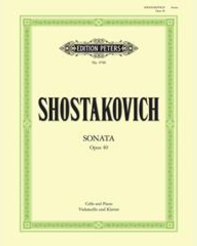 Cello Sonata in D minor Op. 40 — Dmitri Shostakovich