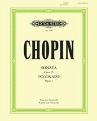 Sonata in G minor Op.65; Polonaise in C Op.3 — 肖邦