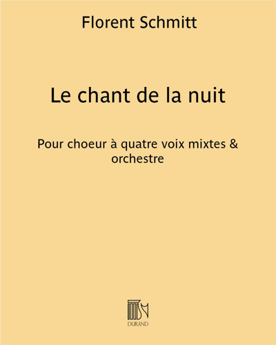 Le chant de la nuit (ode à Frédéric Chopin) — Florent Schmitt