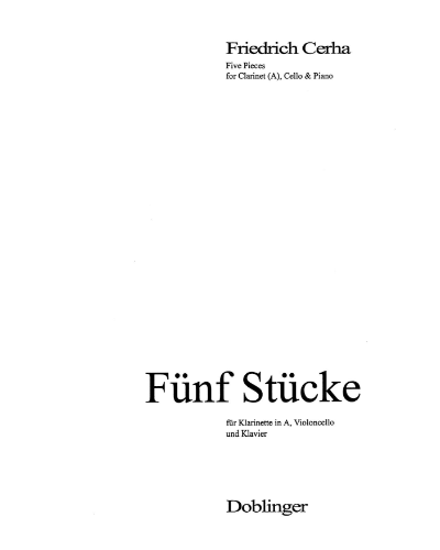 Five Pieces — Friedrich Cerha