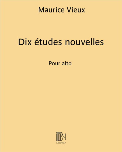 Dix études nouvelles — Maurice Vieux