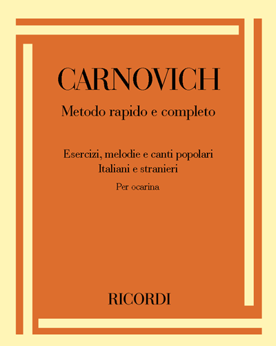 Metodo rapido e completo per ocarina — Egidio Carnovich