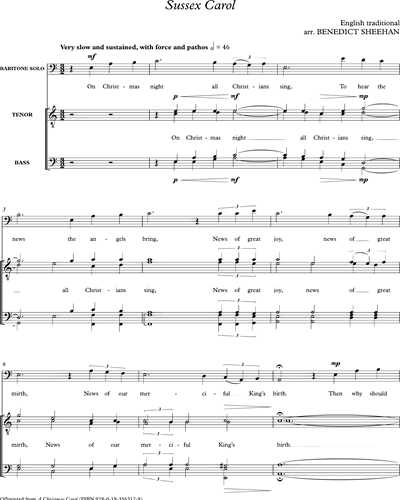 Sussex Carol — Benedict Sheehan