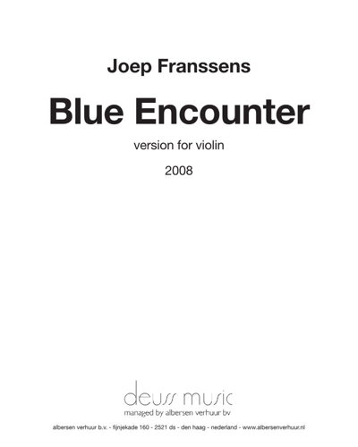 Blue Encounter — Joep Franssens