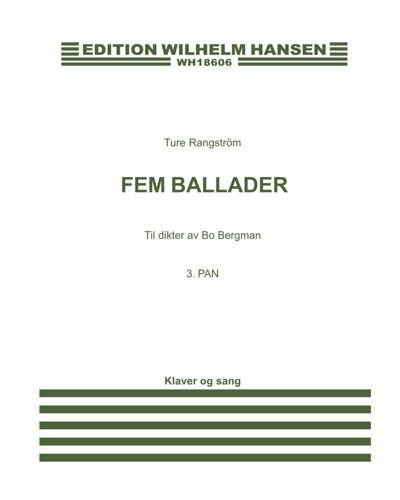 Pan (No. 3 from 'Five Ballads to Poems by Bo Bergman') — Ture Rangström