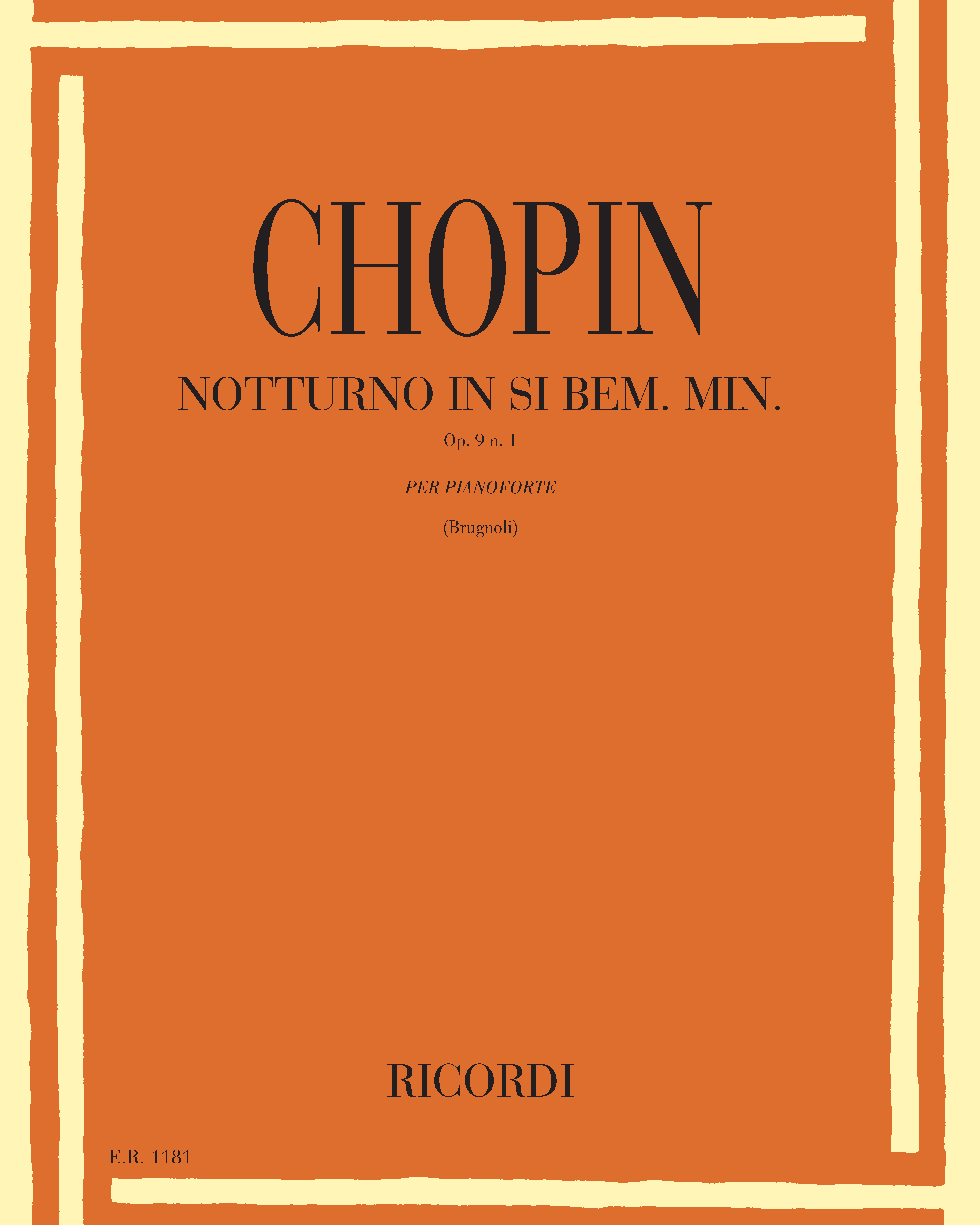 Notturno in Si Bem minore Op. 9 n. 1 — 肖邦