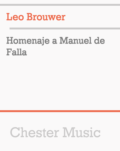 Homenaje a Manuel de Falla — 莱奥·布劳威尔