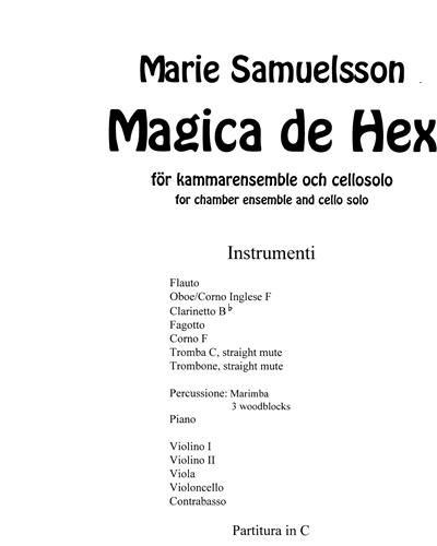 Magica de Hex — Marie Samuelsson