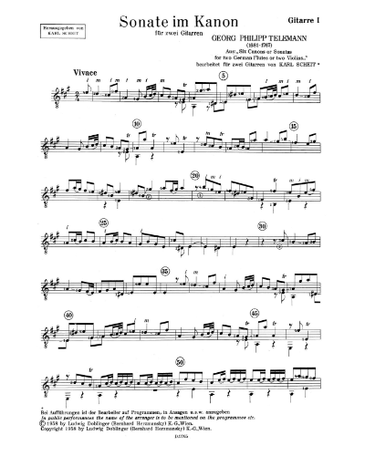 Sonata in Canon in A major — 泰勒曼