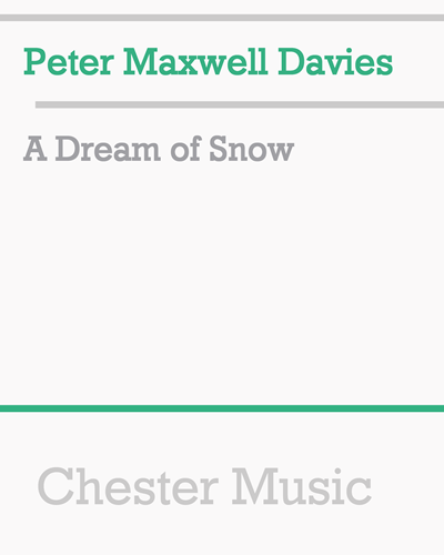 A Dream of Snow — 马克斯韦尔·戴维斯