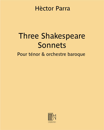 Three Shakespeare Sonnets — Hèctor Parra