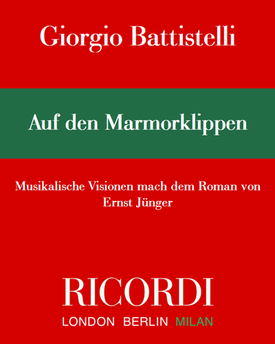 Auf den Marmorklippen (Scogliere di marmo) — Giorgio Battistelli