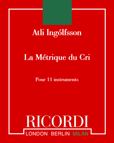 La Métrique du Cri — Atli Ingólfsson