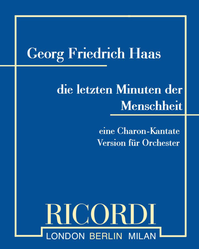 Die Letzte Minuten der Menschheit — 格奥尔格·弗里德里希·哈斯