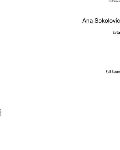 Evta — Ana Sokolovic