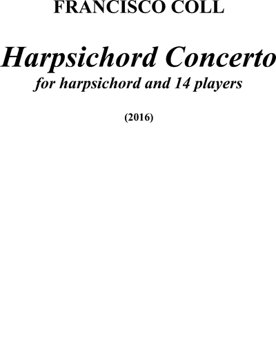 Harpsichord Concerto — Francisco Coll