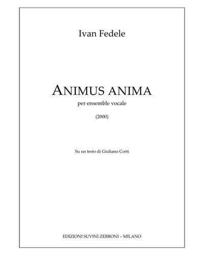 Animus Anima — Ivan Fedele