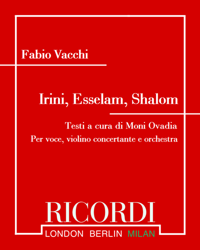 Irini, Esselam, Shalom — Fabio Vacchi