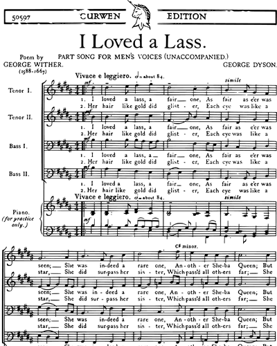I Loved a Lass — George Dyson