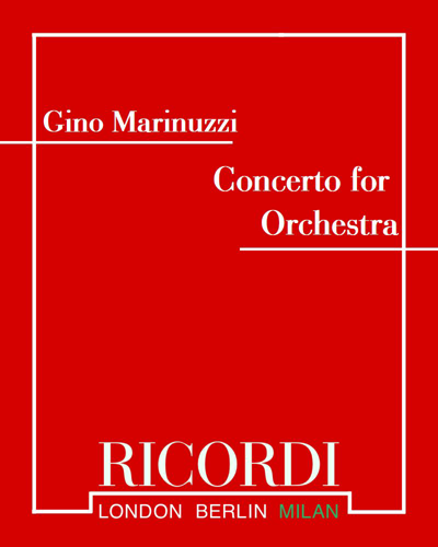 Concerto for Orchestra — Gino Marinuzzi