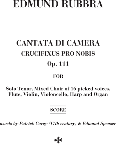 Cantata di camera, crucifixus pro nobis Op. 111 — 埃德蒙·鲁布拉