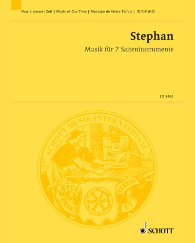 Musik für 7 Saiteninstrumente — Rudi Stephan
