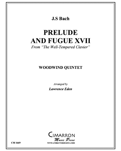 Prelude and Fugue XVII (from 'The Well-Tempered Clavier') — 巴赫