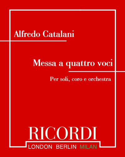 Messa a quattro voci — Alfredo Catalani