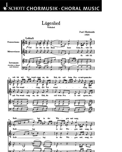 'Lügenlied' & 'Wer sich die Musik erkiest' — 欣德米特