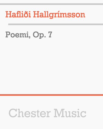 Poemi, Op. 7 — Hafliði Hallgrímsson