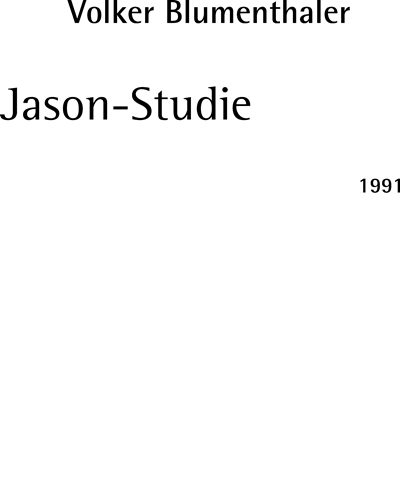 Jason-Studie — Volker Blumenthaler