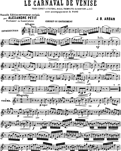 Le Carnaval De Venise — 阿尔班