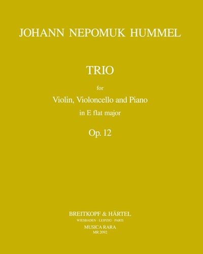 Piano Trio in E-flat major, op. 12 — 胡梅尔