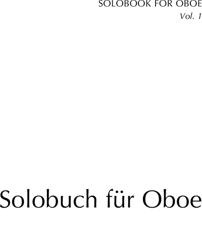 Solobook for Oboe, Band 1 — 合集