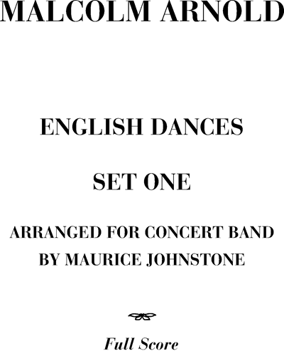English Dances: Set I — 马尔科姆·阿诺德