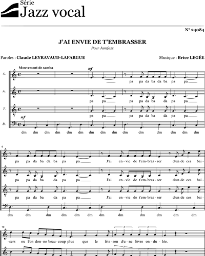 J'ai envie de t'embrasser — Brice Legée