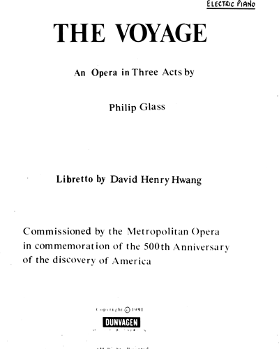 The Voyage — 菲利普·格拉斯